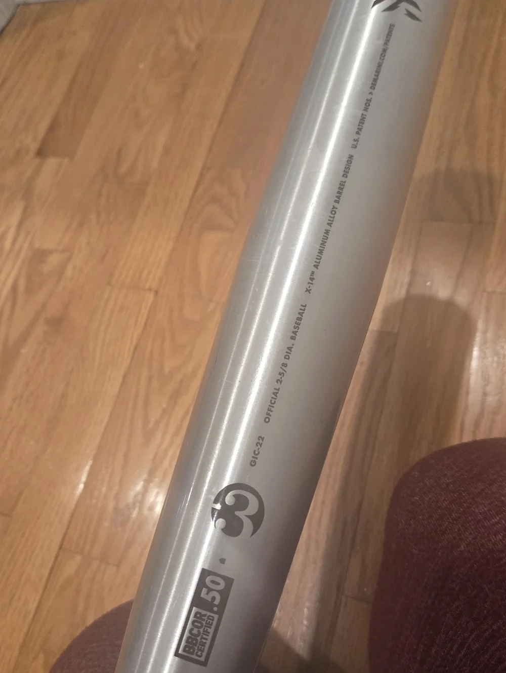 DeMarini 2022 The Goods (-3) BBCOR  Baseball Bat 33in/30ozs - Picture 11 of 15